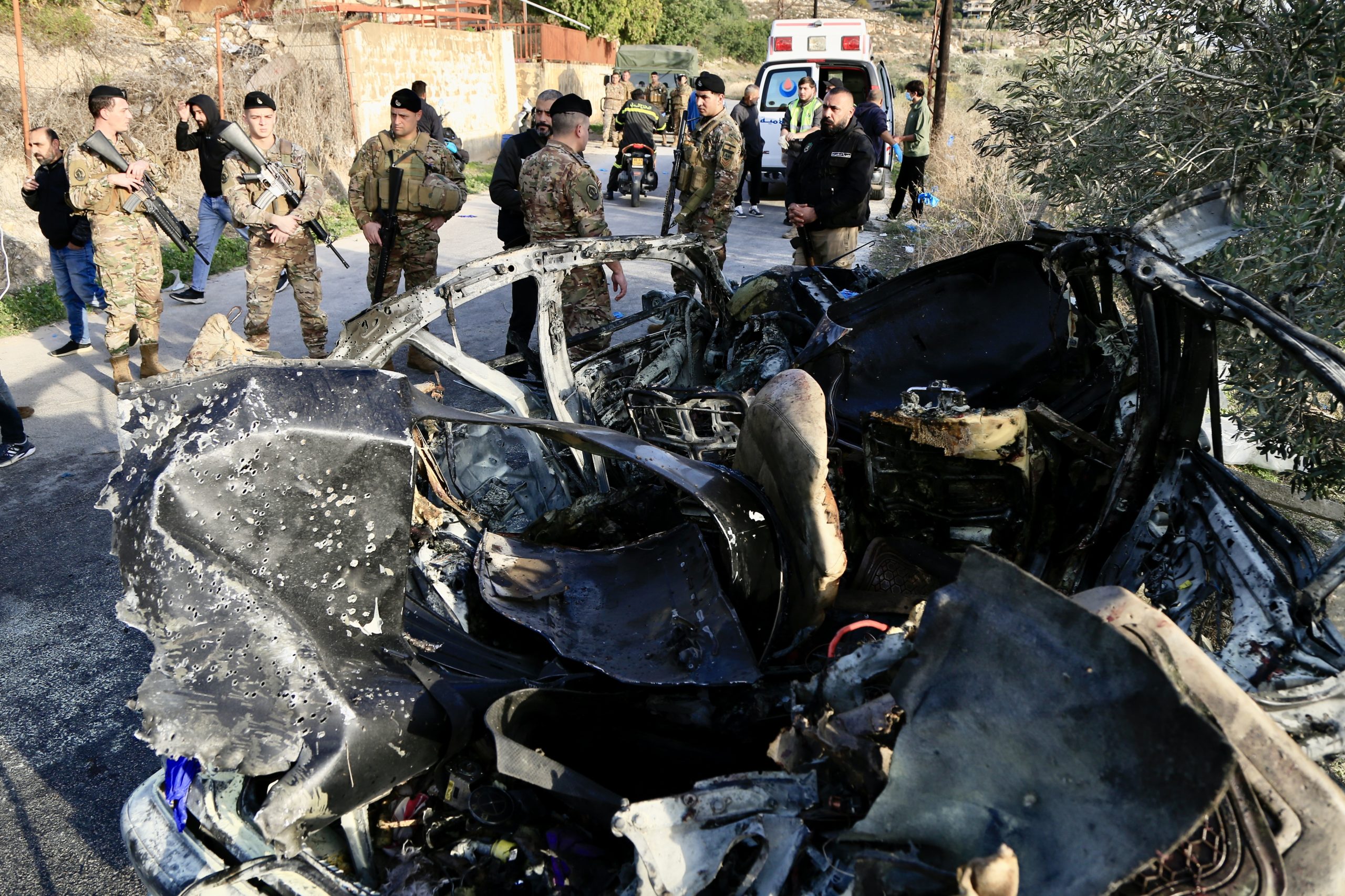 Israel Strikes Kill 12 in Lebanon, Senior Officers Among Victims